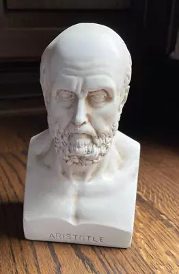 ARISTOTLE Greek Philosopher Scientist Handmade Bust Head Statue Sculpture 5.9 In • $10