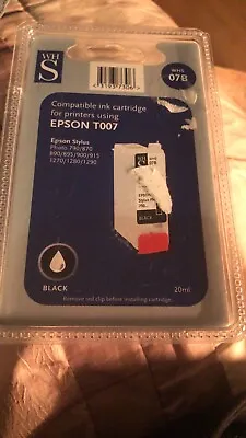 £4.90 • Buy Ink Cartridge For Printers Using Epson T007 20ml Black Ink Cartridge