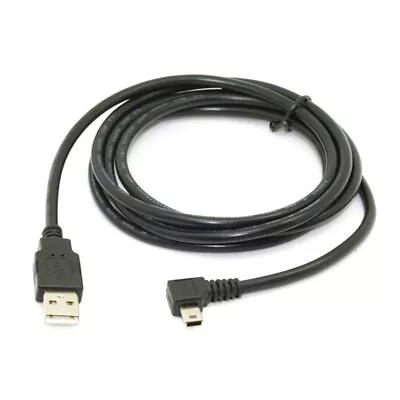 1.8m Mini USB B Type 5pin Male 90 Degree Left Angled To USB 2.0 Male Data Cable  • $7.88