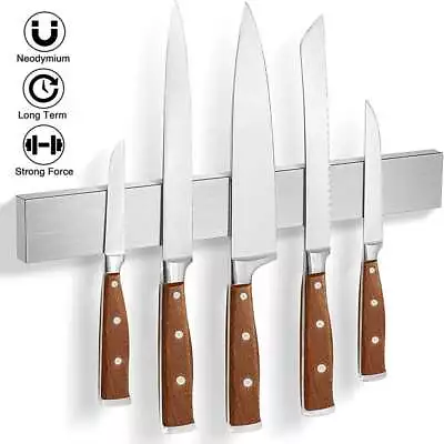 Stainless Steel Magnetic Knife Bar 16 Inch Extra Strong Magnet Knife Holder • $17.76