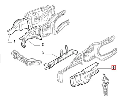 Front Chassis Reinforcement - Alfa Romeo 147 / 156 / GT | 60689033 • $165.08