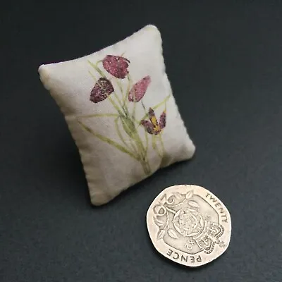 Dolls House 1/12th Scale Charles Rennie Mackintosh Fritallaria Cushion Miniature • £3.99