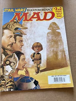 MAD Magazine #383 July 1999 Star Wars Phantom Menace #2 Of 2 Cover VG Ship Incl • $12.90