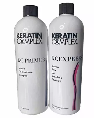 Keratin Complex Express Blow Out Smoothing Treatment & Shampoo 16 Oz X 2. Sealed • $160