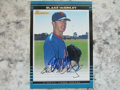 Mets Blake McGinley Signed Autographed 2015 Bowman Mint • $3