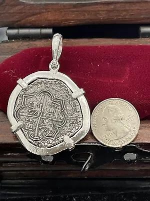 $290 • Buy ATOCHA Silver Coin Pendant - Treasure Shipwreck Coin Jewelry