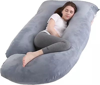 Pregnancy Pillow J Shaped Full Body For Pregnant Women60 Inch Full Body Pillow • $43.19