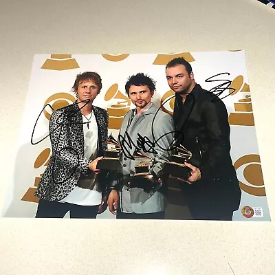 MUSE BAND Signed Autographed 11x14 MATT BELLAMY +2 BECKETT BAS COA AB51989 • $999.99