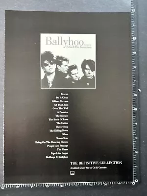 ECHO AND THE BUNNYMEN - BALYHOO 8X11  Original Magazine Advert M83 • $6.21