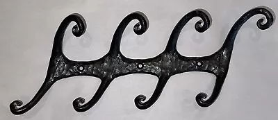 Vintage UMBRA Rustic Hammered Metal Coat Hook Abstract Design • £9.66