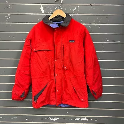 Vtg Patagonia Full Zip Soft Shell Jacket Red Mens Sz S • $20