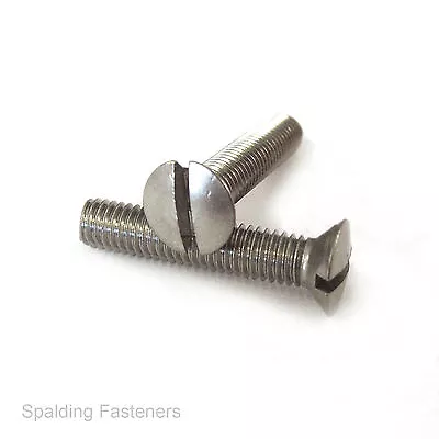 BA A2 Stainless Steel Raised Countersunk Slotted Head Machine Screws - 2BA & 6BA • £80.94