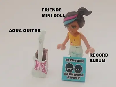 LEGO Friends Girl ROCK STAR W/ Guitar Album Music Rocker Mini Doll Minifigure • $17.97