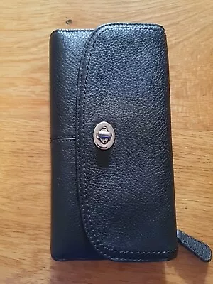 Coach  Leather Black  Purse Wallet Designer Card Slots   • £58