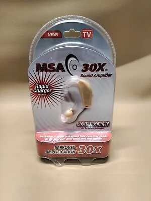 MSA 30X Rechargeable Sound Amplifier W/ Rapid Charge As Seen On TV New • $12.71