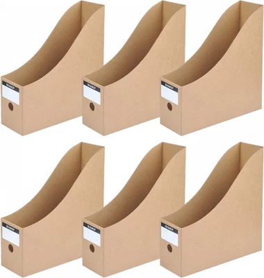 £16.19 • Buy ECHG 6Pcs File Magazine Holder With Labels, Sturdy Cardboard Rack... 