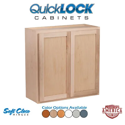 $414.99 • Buy Quicklock RTA (Ready-to-Assemble) Double Door Wall Kitchen Cabinets
