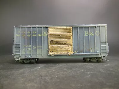 Ho Scale Custom Weathered Baltimore & Ohio B&o 19813 40' High-cube Box Car • $59.99