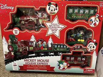 Disney Mickey Mouse Holiday Express 36 Pc Collectors Edition Train Set Series 2 • $29.99