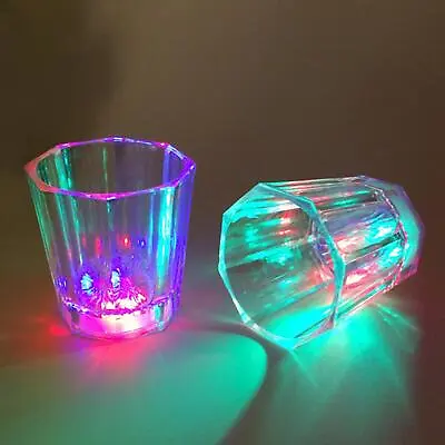 Light Up Cup Pp LED Drinks Cups Champagne Cups For Wedding Bar Birthday • £4.82