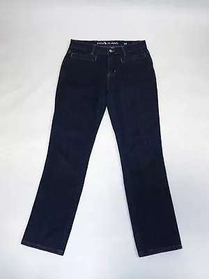 MiH Blue Dark Wash Denim Paris Mid-Rise Cropped Slim Jeans Size 25 • $25.60