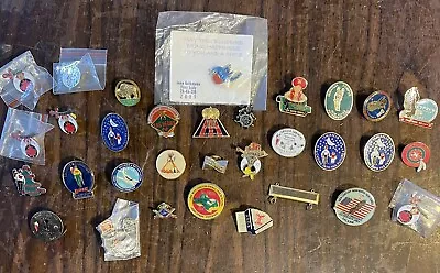 Vintage Masonic & Shriner Enamel Lapel / Pins Lot Of 32 Masons • $39