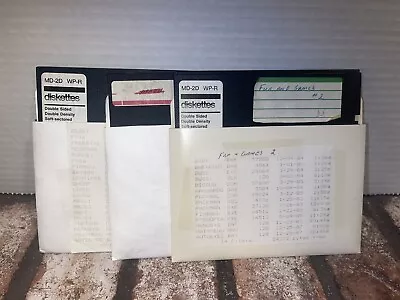 5 1/4 Floppy Disk Games (3 Disks) • $19.99
