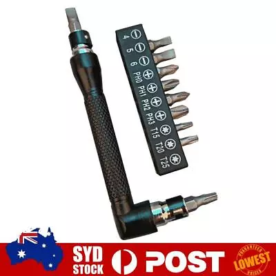 11 In 1 Mini Adjustable L-type Right Angle Hand Screwdriver Driver Repair Tool - • $6.99
