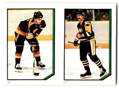 1986-87 O-Pee-Chee Stickers Moe Mantha/Doug Lidster #231 • $1.49