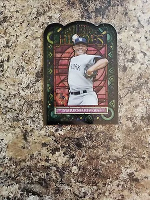 2013 Topps Archives Mariano Rivera Gallery Of Heroes Stained Glass SSP Insert Mo • $30
