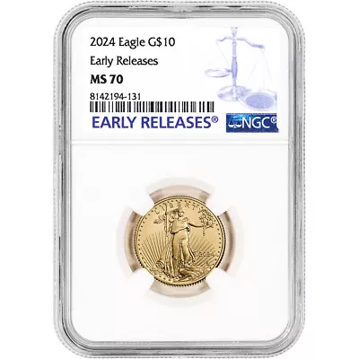 2024 American Gold Eagle 1/4 Oz $10 - NGC MS70 Early Releases • $746.18