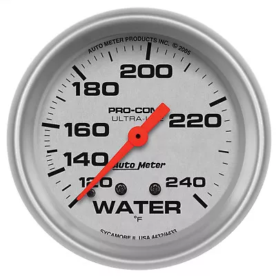 AutoMeter 4432 Ultra-Lite Water Temperature Gauge 2-5/8 In. Mechanical • $119.62