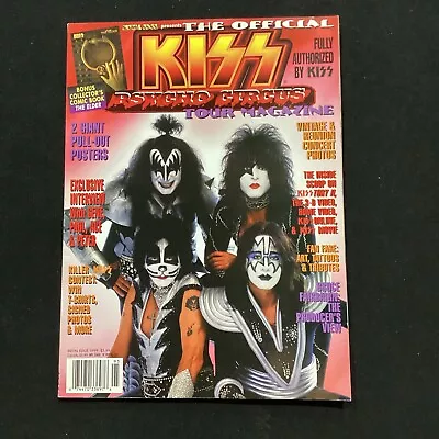 The Official KISS Psycho Circus Tour Metal Edge 1999 Magazine Comic & Poster • $9.99