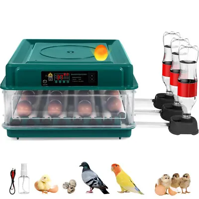 220V 48 Eggs Intelligent Automatic Incubator Chicken Duck Goose Pigeon Eggs UK • £71.99