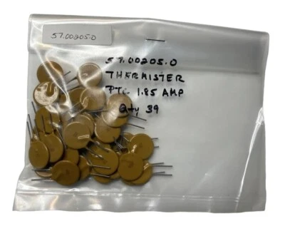 $111.69 • Buy 1.85 Amp Mini Resettable PTC Disc Fuse - 50V - X185 - Auto Reset (LOT OF 39)
