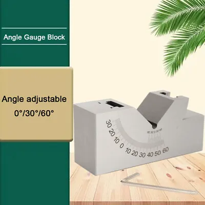 $29 • Buy 0-60° Adjustable Angle Block Set V Angle Gauge Block For Milling Machine /planer