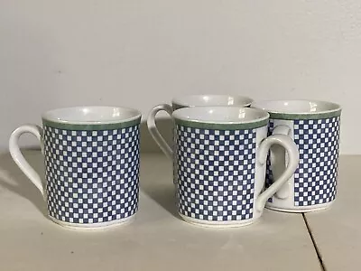 Villeroy & Boch Switch 3 Castell Coffee Tea Mug Checkered Set Of 4 • $35