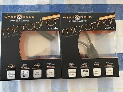 $60 • Buy NIB Wireworld Equinox 7 - Audiophile XLR Interconnect Cables - .3meter Pair