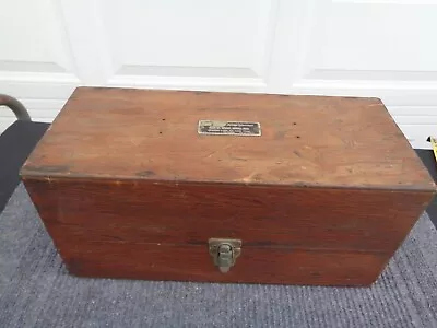 Vintage LAST WORD SALES Co. Wood Storage Box - Empty - 16 X7 X7.5  • $42.50