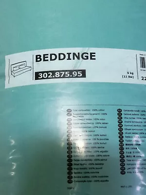 £195 • Buy *IKEA Beddinge 3-Seater Sofa Bed COVER In RANSTA TURQUOISE/Ocean Blue 100%COTTON