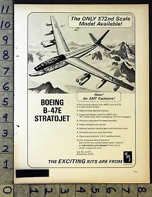 1969 Boeing B-47e Stratojet Air Force Model Plane Bomb Military Toy Ad 32997 • $28.95