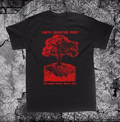 Earth Liberation Front T Shirt First Rights Animal Human ELF ALF Anarchy Vegan • $19.99