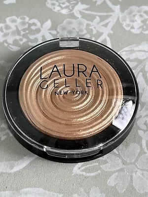 Laura Geller Baked Gelato Swirl Illuminator Bronze Highlighter GILDED HONEY BN • £19.99