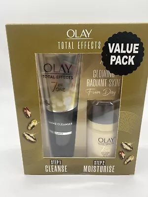 Olay Total Effects 7in1 Facial Foaming Skin Cleanser+Normal Day Cream SPF15 Set • $20