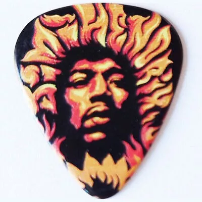 JIM DUNLOP Jimi Hendrix Voodoo Fire Model Teardrop Heavy Guitar Pick • $4.65