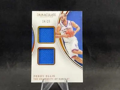 2016-17 Panini Immaculate Collegiate Perry Ellis #48 Gold Dual Jersey 24/25 • $4.99