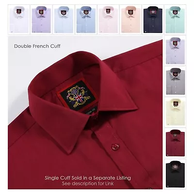 Mens Regular Fit ShirtDouble CuffFree CufflinksFormal Janeo British Apparel • £22.95