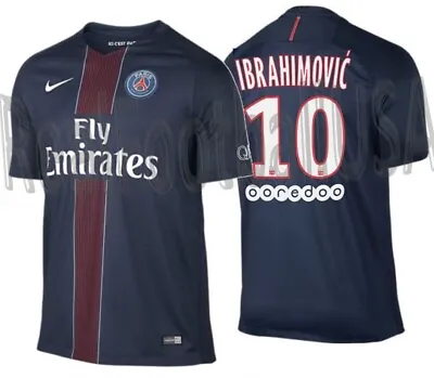 Nike Zlatan Ibrahimovic Paris Saint-germain Psg Home Jersey 2016/17 • $253.18