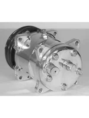 Vintage Air Sanden508 Rear Exit Compressor 7 Groove Serpentine Pol (047003-MUQ) • $605.91