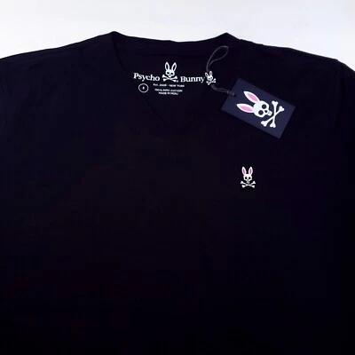 $69.99 • Buy Psycho Bunny V-Neck Long Sleeve Lightweight Tee T-Shirt Embroidered Logo Large